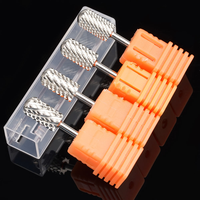 Accessoires pour ponceuse à ongles professionnelle : Fraise à ongles en carbure de tungstène pour retirer le gel, profil en barillet, surface lisse