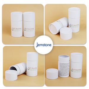 Embalaje de caja de tubo de papel redondo personalizado con logotipo impreso de tamaño personalizado 100% reciclado - Product Image 6