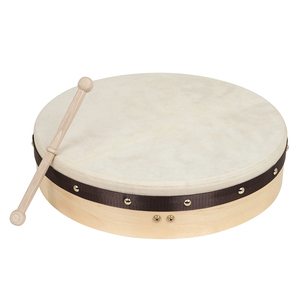 Fábrica al por mayor soporte OEM 16 "y 18" piel de oveja Natural haya percusión pandereta tambor Lreland <span class=keywords><strong>Bodhran</strong></span> con Knock Rod - Product Image 3
