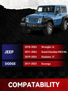 Entretoises de roue de 2 pouces 5x5 pour <span class=keywords><strong>Jeep</strong></span> Wrangler JL Grand <span class=keywords><strong>Cherokee</strong></span> WK2 WL Gladiator JT Durango 2018-2024, goujons 14x1.5, 71.5mm - Product Image 6
