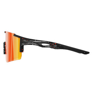 공장 패션 야외 UV 보호 사이클링 안전 안경 원피스 렌즈 방풍 스포츠 산악 자전거 자전거 선글라스 - Product Image 1