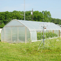 Serre agricole commerciale à tunnel unique en métal 8x30 pour légumes et tomates, à vendre pour ferme
