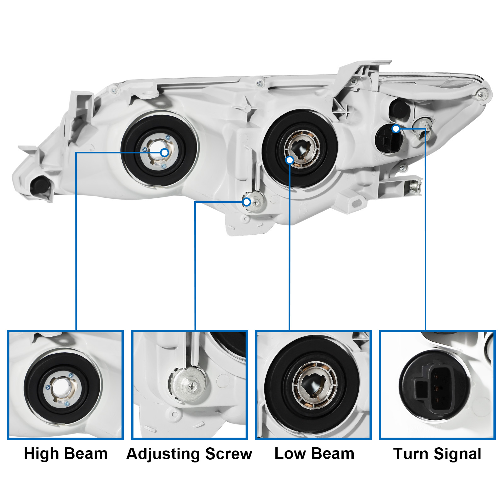 toyota camry headlights parts