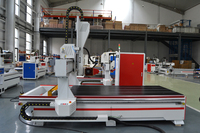 Router CNC de 4 Ejes de Alta Gama con Sistema de Control Syntec ATC, Mesa de Vacío y Absorción, Procesamiento Rotatorio de 180°, Fabricación de Moldes