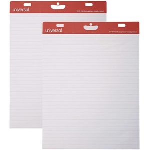 UNV45602 Universal 27 Pulgadas X 34 Pulgadas Bloc de Dibujo Blanco Rayado, Hecho con Recursos Renovables a Base de Caña de Azúcar, 50 Hojas/Bloc, 2 Blocs/Caja - Product Image 2