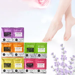 Private Label Pure Nature Lavendel Kristall gelee Spa Pedicur Fuß einweichen DIY Fuß gelee Spa erweichen Whiten Fuß Salz Peeling OEM