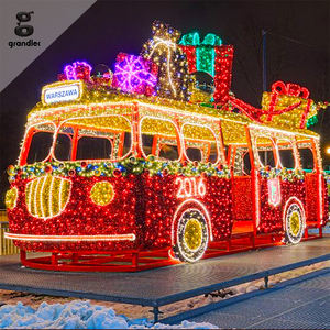 Luz LED de ambiente para paisajes, modelo de vehículo con motivo 3D de avión, decoración temática metálica para festivales a gran escala - Product Image 2