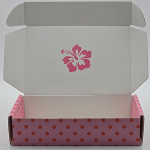 LOW MOQ Corrugado Reciclável Logotipo Rosa Presente Embalagem Sapatos Roupas Caixa De Papel Postal Mailer Caixas De Transporte para Pequenas Empresas - Product Image 4