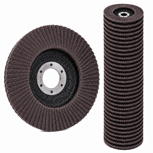 Disque à lamelles abrasif en oxyde d'aluminium calciné <span class=keywords><strong>de</strong></span> qualité supérieure 125 mm T27 P60 avec lamelles <span class=keywords><strong>de</strong></span> 27x16 mm pour le meulage des métaux - Product Image 5