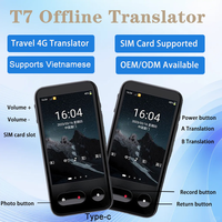 Traducteur vocal intelligent personnalisé B2B, traduction en 138 langues, 5G, haut-parleur intégré, point d'accès Wi-Fi en ligne/hors ligne, 4000 mAh