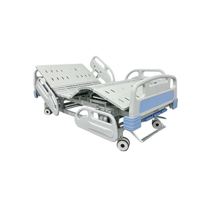 Cama de Hospital Eléctrica de Tres Funciones, Cama <span class=keywords><strong>para</strong></span> Pacientes con 3 Manivelas, Cama Médica Ajustable Manual <span class=keywords><strong>para</strong></span> Pacientes <span class=keywords><strong>Enfermos</strong></span> con Barandilla Lateral de Aluminio - Product Image 6