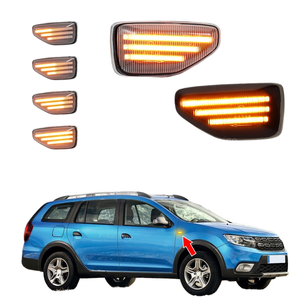 Clignotants latéraux dynamiques à LED 12V FetonAuto pour Duster <span class=keywords><strong>Logan</strong></span> <span class=keywords><strong>MCV</strong></span> Sandero <span class=keywords><strong>Stepway</strong></span> 2 Clignotants séquentiels - Product Image 1