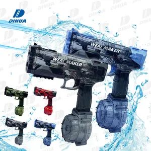 High Power Electric Water Gun with Large-Capacity Water Storage Tank Continuous Shooting Water Gun Electric Battery