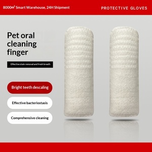 Cepillo de Dientes de Algodón para Mascotas, Cubre Dedos para <span class=keywords><strong>Perros</strong></span> y Gatos, Herramienta de <span class=keywords><strong>Limpieza</strong></span> Dental con Eliminación de Sarro y Cálculos, Suministros de Cuidado <span class=keywords><strong>Bucal</strong></span> - Product Image 5