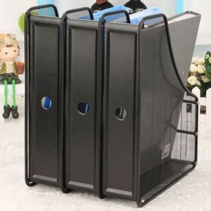 Promotional Price Office Desktop 3-Layer Metal Magazine Rack Used for <b>Document</b> Storage and <b>File</b> Sorting <b>File</b> Trays - Product Image 2
