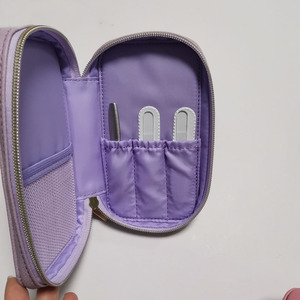 MOQ Travel Manicure Kit Nail Jewellery & <b>Lipstick</b> Bag Care Kit with PU Bag Nail Clippers Cuticle Scissors Tweezers Nail File - Product Image 2