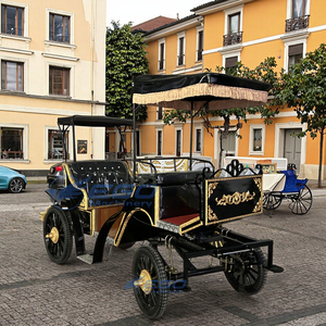 Carruaje Eléctrico sin Caballos de Lujo, Estilo Real, Negro y Dorado, para Paseos Turísticos, el Más Popular, en Venta - Product Image 2