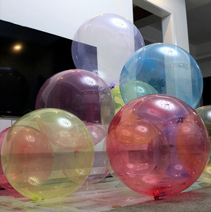 <span class=keywords><strong>Bobo</strong></span> globo transparente elástico PE plástico globo cristal Color 10/18/24/36 pulgadas suministros de decoración de fiesta - Product Image 5