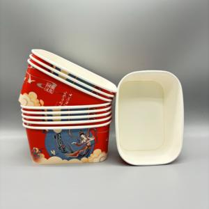 Recipientes Desechables Rectangulares y Cuadrados para Ensaladas, Impresos Personalizados de Alta Calidad, para Comida para Llevar o Sushi - Product Image 2