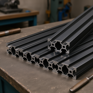 Riel Lineal de Extrusión de Aluminio 2040 de 59 Pulgadas, Guías Lineales Anodizadas con Ranura en T para Maquinaria Industrial - Product Image 2