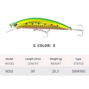 เหยื่อตกปลาทะเลเบสใหญ่28g 90mm, เหยื่อตกปลาอ่างล้างจานเหยื่อล่อต<span class=keywords><strong>ก</strong></span>ปลาดึงดูด28g 90mm M059 - Product Image 3