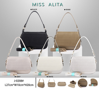 Tas Selempang Wanita Kulit PU Desain Lipit, Dompet Modis Lembut dengan Tali yang Dapat Disesuaikan, Kapasitas Besar untuk Penggunaan Sehari-hari