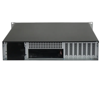 Châssis de serveur PC industriel 2U personnalisable Rackmount en plastique avec ventilateur vierge ATX MB pour pare-feu en stock