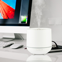 Diffuseur d'huiles essentielles ultrasonique 300 ml, humidificateur à brume froide effet bois, vaporisateur d'arômes, lumière LED 7 couleurs