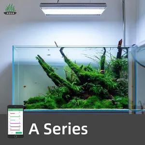 أفضل نوعية حوض السمك مصباح ليد ADA نمط RGB APP التحكم 120w أدى الإضاءة الحوض المياه العذبة الأسماك خزان