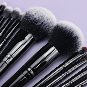 2025 superventas de alta calidad, <span class=keywords><strong>pelo</strong></span> sintético negro, sombra de ojos, juego de brochas de maquillaje, brochas de maquillaje de etiqueta privada personalizadas - Product Image 4