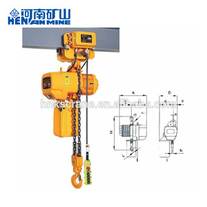 Palan à chaîne électrique de haute qualité 5 tons 7 tons 8 tons double grue de levage personnalisée à vitesse unique 3t 4t 6t à vendre - Product Image 6