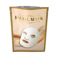 Sac en mylar personnalisé avec 3 joints latéraux sac en papier d'aluminium imprimé crème cosmétique soin de la peau échantillon Sachet mini pochette faciale