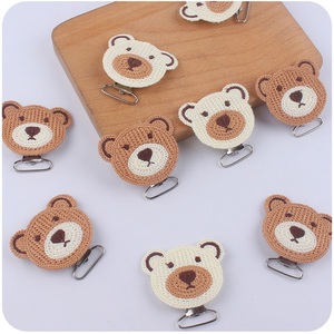 Nouveau-né <span class=keywords><strong>attache</strong></span>-sucette bébé Crochet dessin animé ours chaîne anti-chute accessoire pour sucette bébé fournitures - Product Image 6
