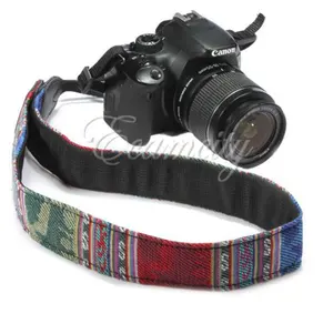 New Ethnic Style Braided Vintage Adjustable DSLR Camera Shoulder Neck Printed Camera Strap For DSLR