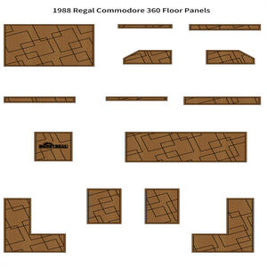 1988 Regal Commodore 360 Decking Marine <b>EVA</b> Teak Flooring Hot Seller on EBay - Product Image 3