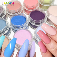 Poudre acrylique en gros pour trempage, séchage rapide, qualité salon, paillettes holographiques multicolores pour décoration d'ongles
