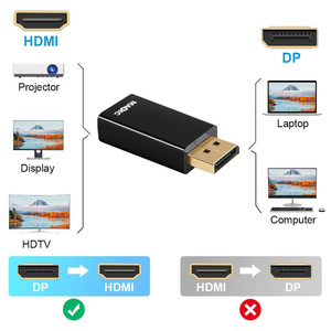 Sẵn Sàng Để Tàu Màu Đen Nam Để Nữ Display Port <span class=keywords><strong>To</strong></span> <span class=keywords><strong>HDMI</strong></span> <span class=keywords><strong>Adapter</strong></span> 1080P <span class=keywords><strong>DP</strong></span> <span class=keywords><strong>To</strong></span> <span class=keywords><strong>HDMI</strong></span> Chuyển Đổi - Product Image 4