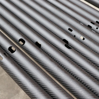 Tube en fibre de carbone pré-percé sur mesure, haute rigidité, pour bras robotique industriel, équipement d'automatisation, tubes de rechange