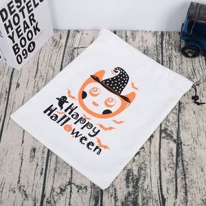 Sacs cadeaux à cordon pour bonbons et bijoux, thème Halloween, pour fêtes de Noël et Halloween, vente en gros, nouveauté - Product Image 6