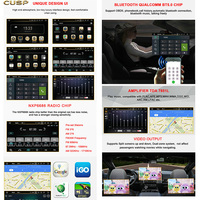 Autoradio Android 8 pouces avec navigation GPS et lecteur multimédia pour MITSUBISHI ASX 2010-2012/PEUGEOT 4008 2012/CITROEN C4