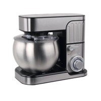 Batteur sur socle électrique Westchef 5/6L avec bol mélangeur en acier inoxydable, 6 vitesses, tête inclinable, classe d'efficacité énergétique pour la pâtisserie