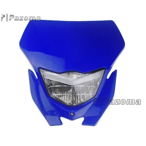Universal Motorcycle Blue Headlight for Dirt Bike Motocross Vision Head Light