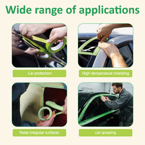 Wangogh W758 High-Temperature Automotive Masking Tape <strong>Green</strong> Heat-Resistant Water Based <strong>Glue</strong> Painting Wholesale Washi Acrylic - Product Image 4