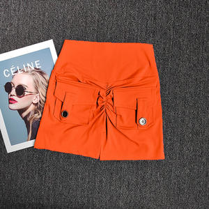 Leggings courts de yoga pour le fitness et le cyclisme, couleur unie, sexy, doux, serré, taille haute, entraînement complet, athlétique - Product Image 6