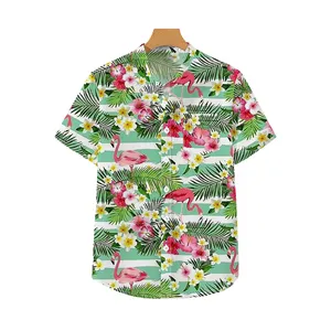 Custom Hawaii Holiday Shirt Fashion Short T-shirt Top Casual Oversized Men's Clothing