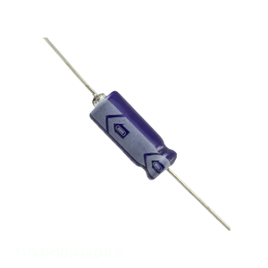 Condensateur axial traversant TVX1H101MAD1LS 100 µF 20 % 50 V en aluminium, canal fabricant - Product Image 1
