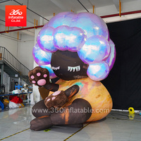 Muñeca gigante personalizada para niña, diseño personalizado inflable, mascota grande, publicidad de dibujos animados, muñeca Linda para niña, inflables con soplador de aire