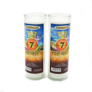 Exporting Cemetery 7 Days Long Lasting Pure Paraffin Wax Religious Candles Factory Supplier