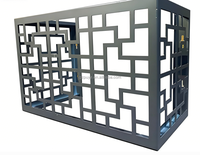 Coque en aluminium durable anti-UV pour compresseur extérieur, revêtement élégant pour décorer l'extérieur de la maison