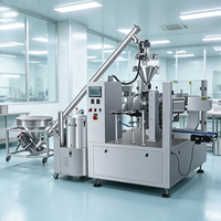 Machine d'emballage de sachets préformés, remplisseuse automatique de poudre avec fermeture éclair refermable et purge d'azote, fournisseur d'usine